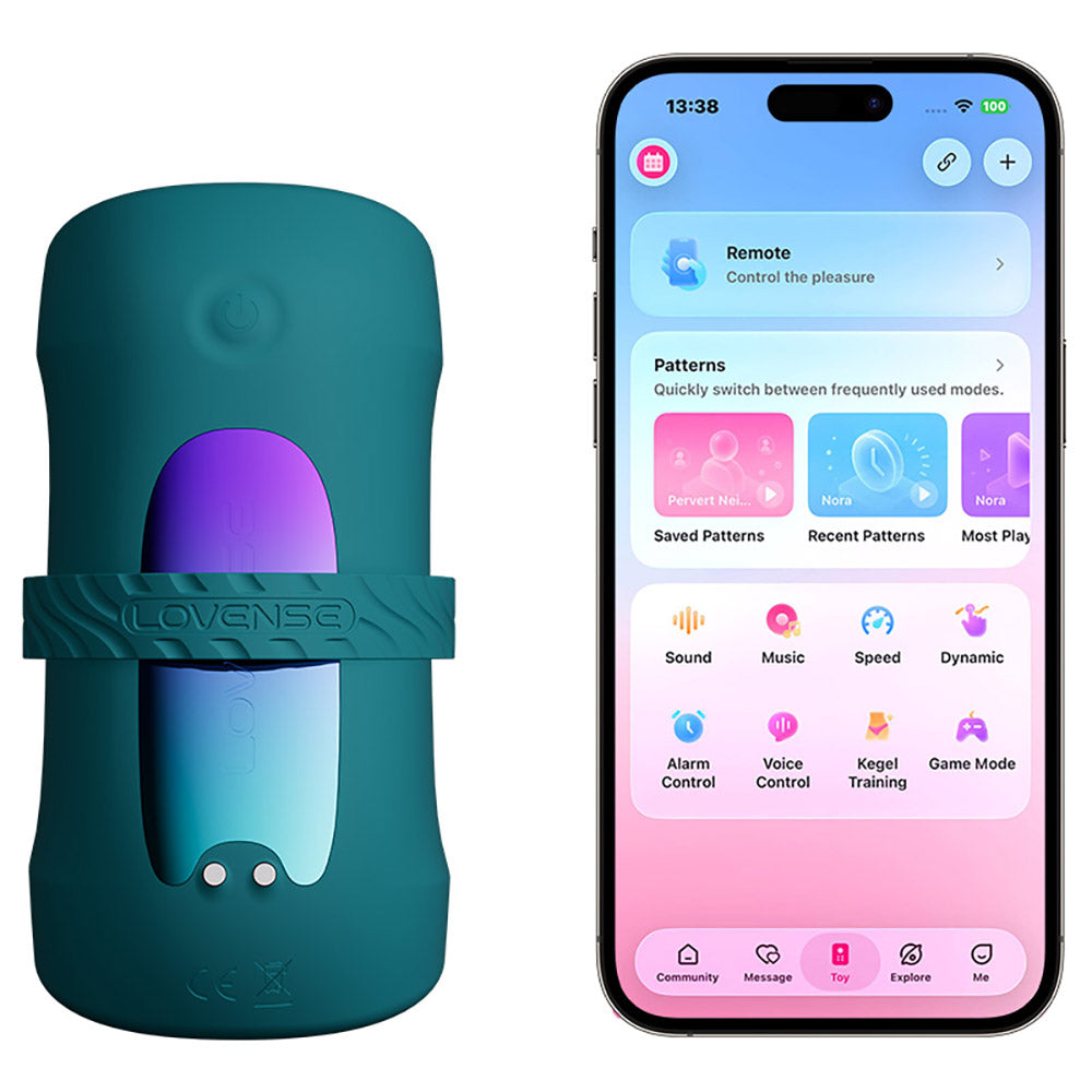 Lovense Gush 2 Motion App Controlled Penis Vibrator & Oscillator