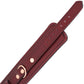 Wine Red Leather Handcuffs With Rose Gold Hardware By Liebe Seele