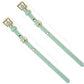 Fairy White & Green Leather Handcuffs With Gold Hardware By Liebe Seele