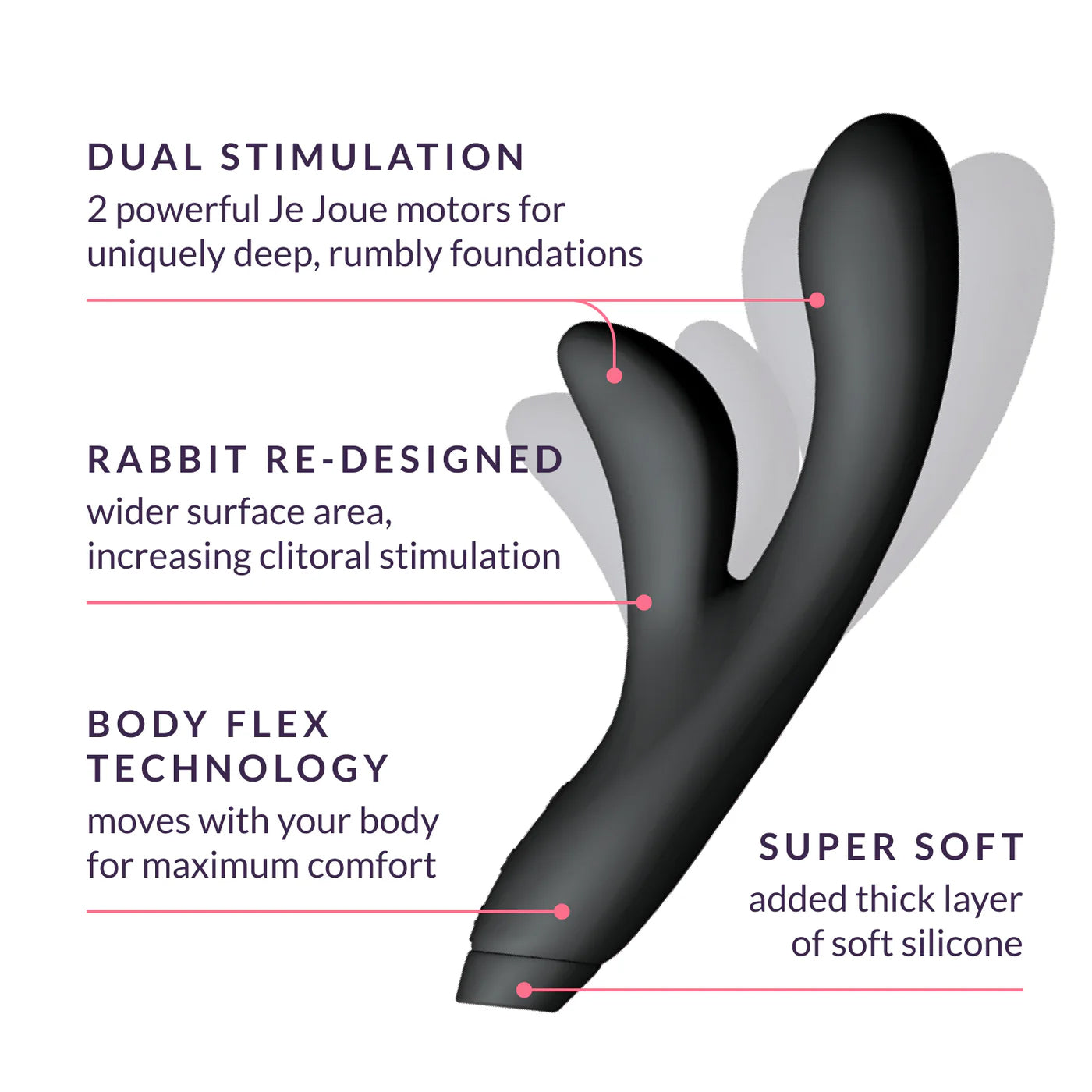Je Joue Hera Flex Rabbit Vibrator For Dual Stimulation