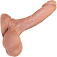 The Hitchhiker 6 Inch Silicone Realistic Dual Density Dildo With Balls & Suction Cup Base By Fukena