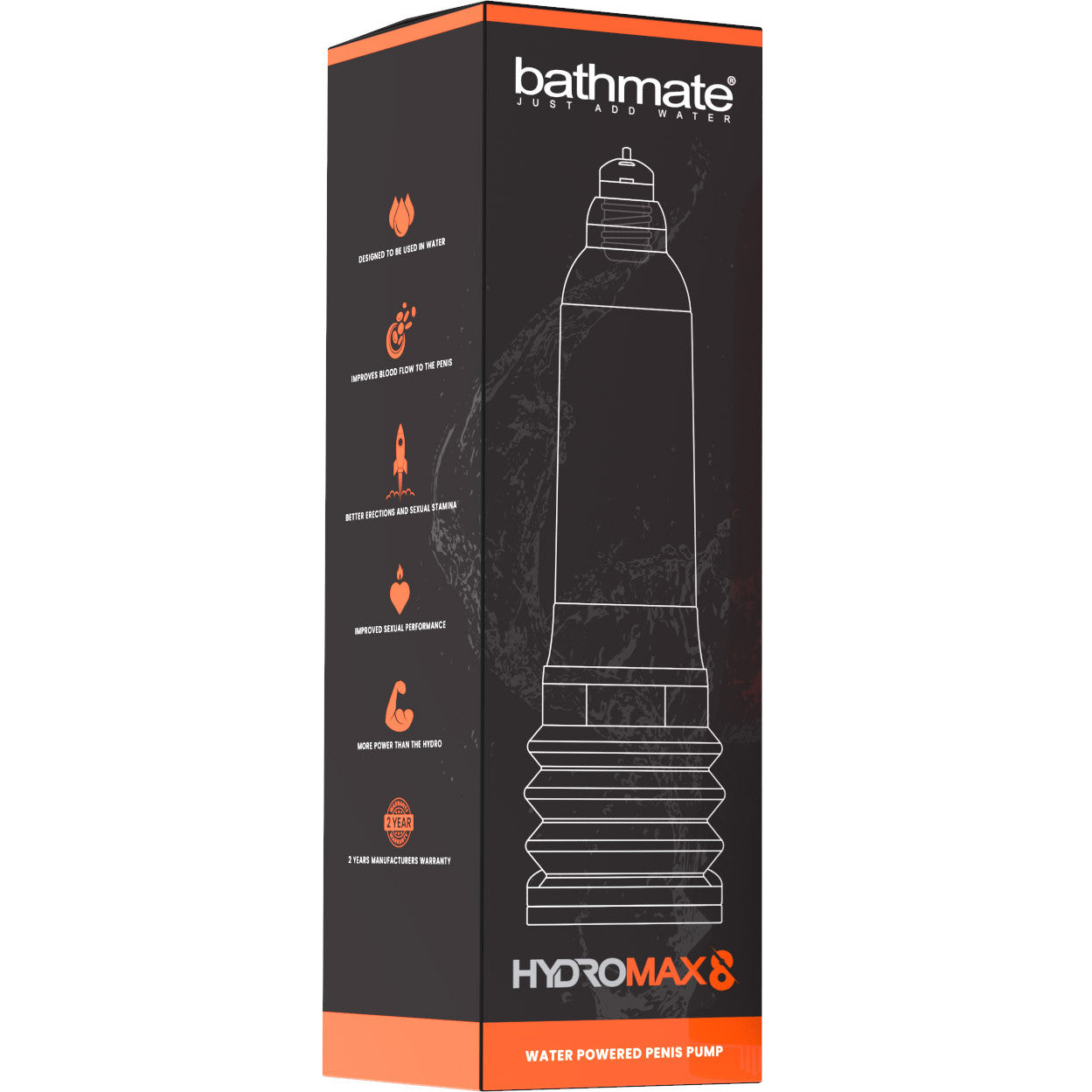 Bathmate Hydromax8 Penis Enlargement Device - Brilliant Red