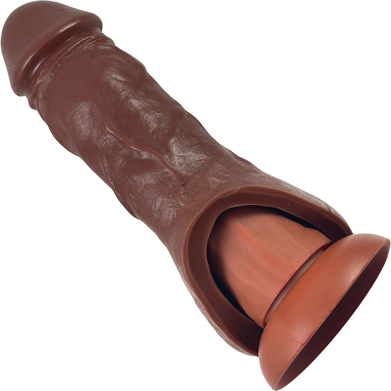 Holster Silicone Penis Extender By Vixen - Chocolate