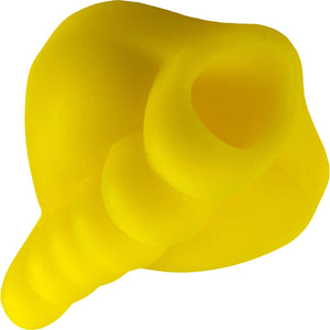 Honeybunch Soft Silicone Dildo Base with Vibe Pocket for Harness Play By Banana Pants - Sunshine