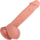 The Houseguest 5 Inch Silicone Realistic Dildo With Balls & Suction Cup Base By Fukena - Vanilla