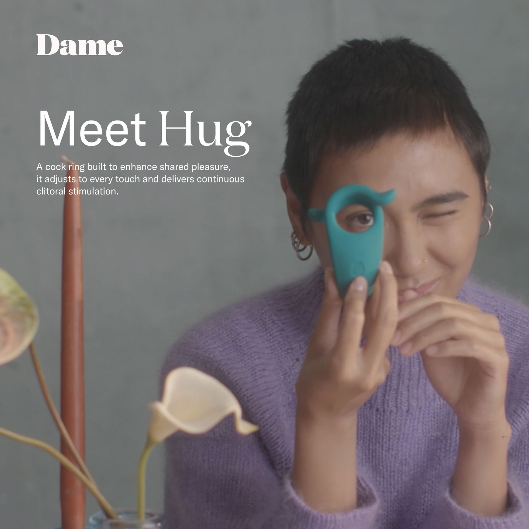 Dame Hug Vibrating Ring For Couples Dame Hug Vibrating Ring For Couples