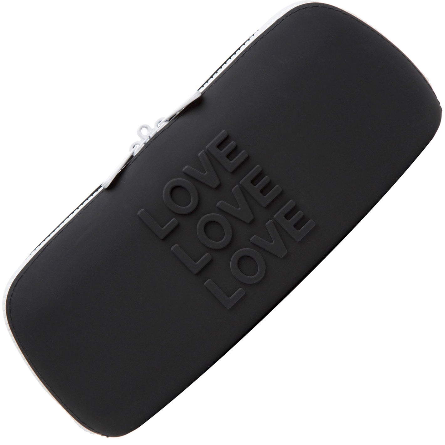 Happy Rabbit LOVE Medium Silicone Storage Zip Bag - Black