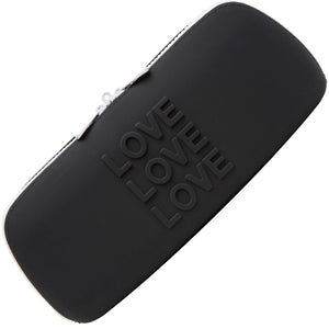 Happy Rabbit LOVE Medium Silicone Storage Zip Bag - Black