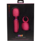 Nubii Harlow Mini Wand Silicone Warming Vibrator With Multi Use Attachment By Nu Sensuelle - Pink