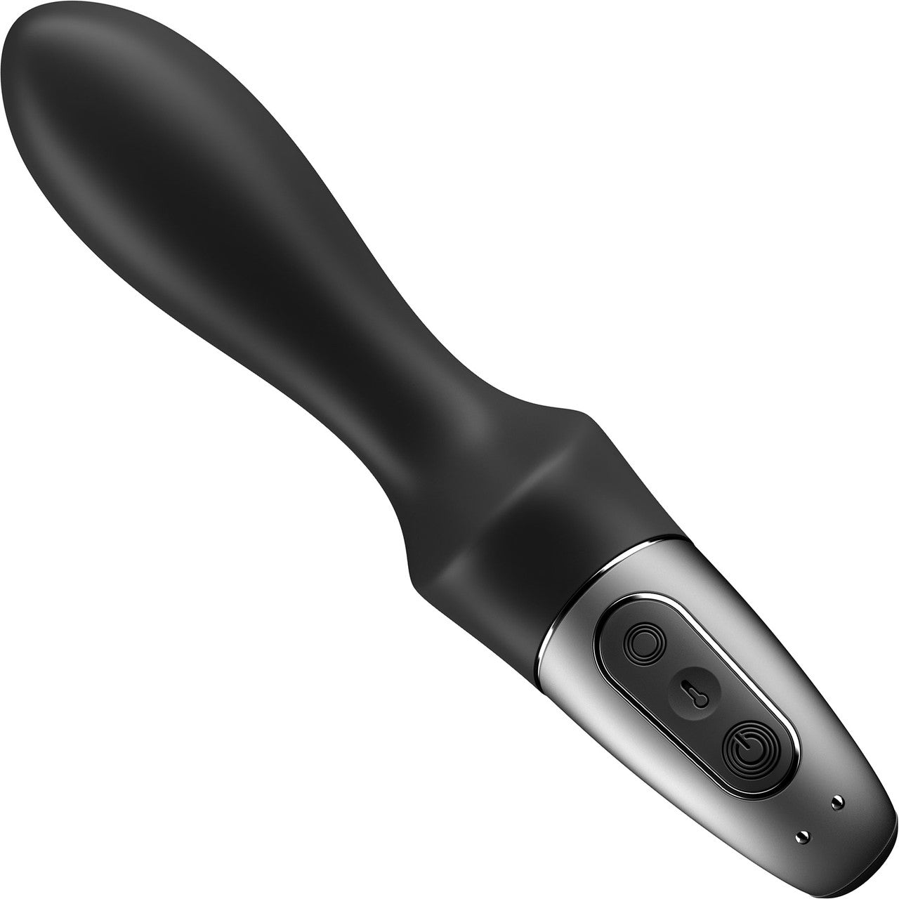 Satisfyer Heat Climax App Enabled Rechargeable Warming 12-Function Vibrating Anal Probe - Black