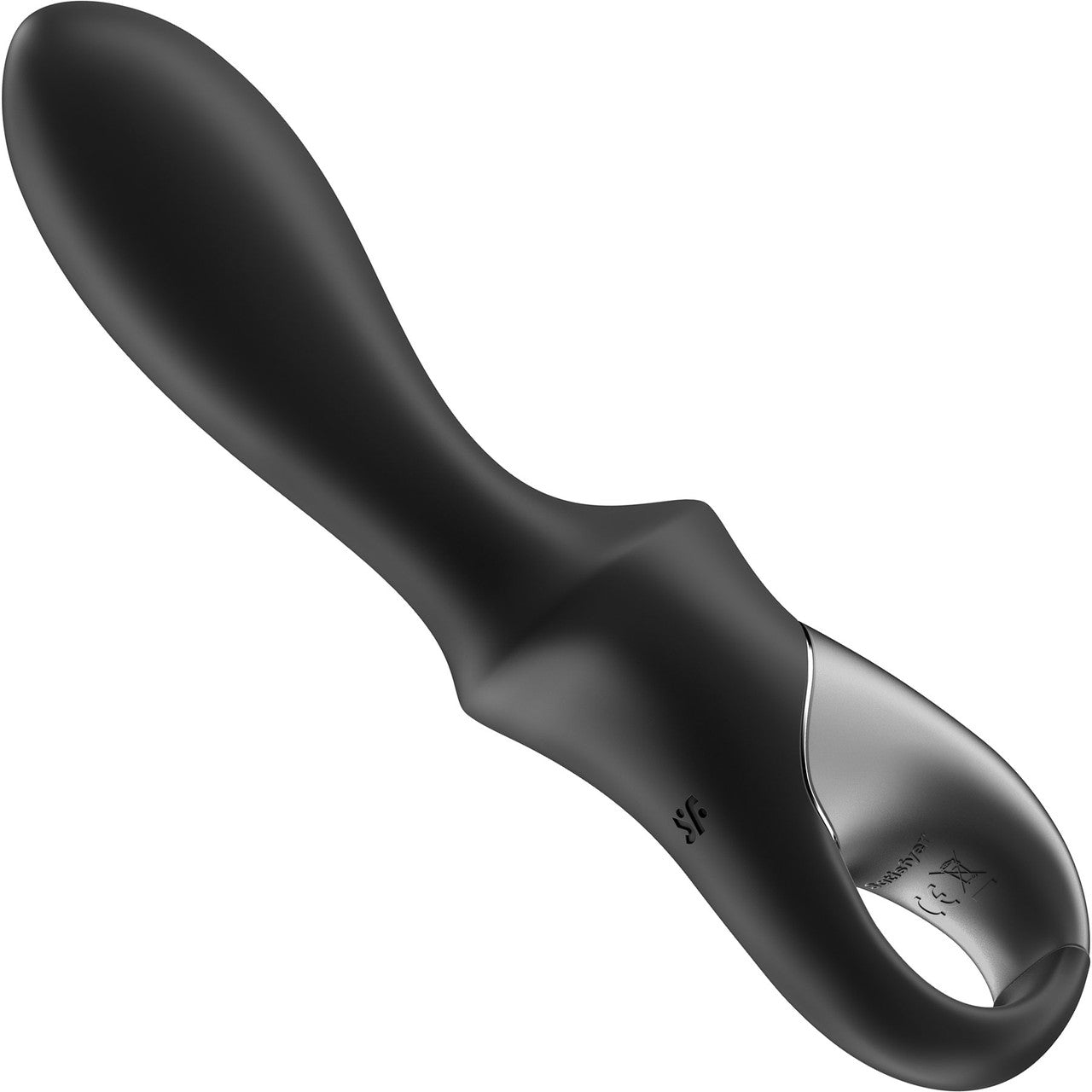 Satisfyer Heat Climax App Enabled Rechargeable Warming 12-Function Vibrating Anal Probe - Black