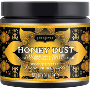 Kama Sutra Honey Dust Kissable Body Powder - Coconut Pineapple - 6 oz