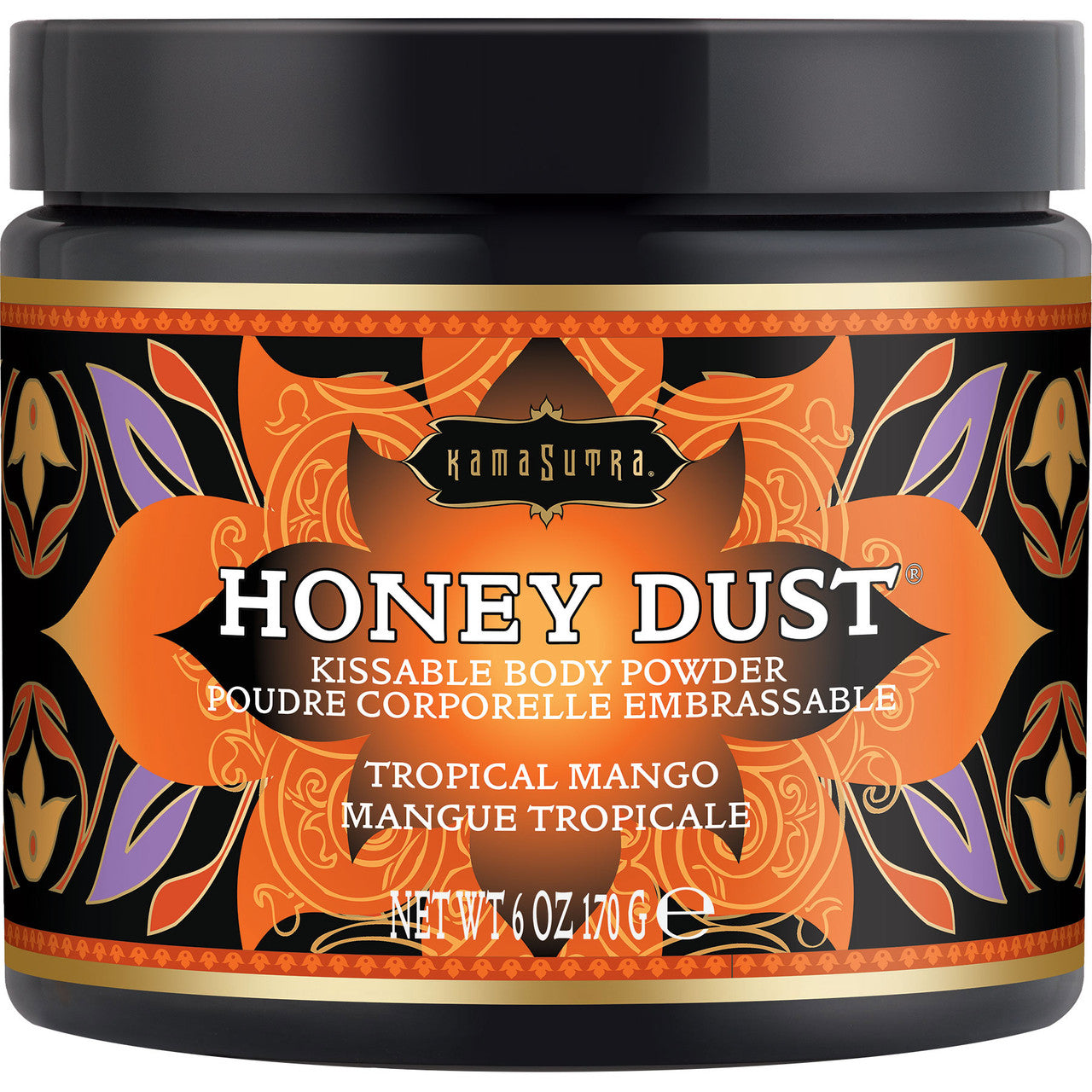 Kama Sutra Honey Dust Kissable Body Powder - Tropical Mango - 6 oz