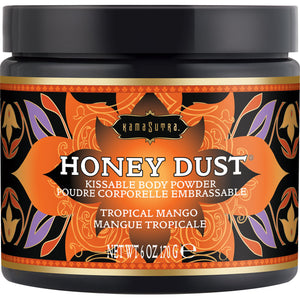 Kama Sutra Honey Dust Kissable Body Powder - Tropical Mango - 6 oz