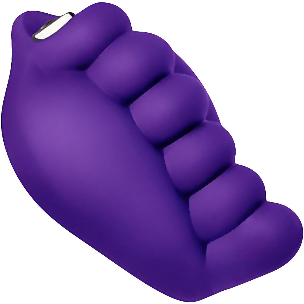 Honeybunch Soft Silicone Dildo Base With Vibe Pocket for Harness Play By Banana Pants - Purple