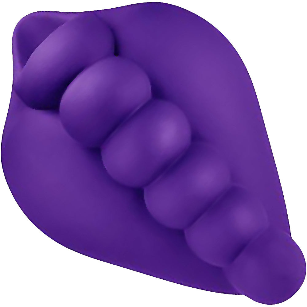 Honeybunch Soft Silicone Dildo Base With Vibe Pocket for Harness Play By Banana Pants - Purple