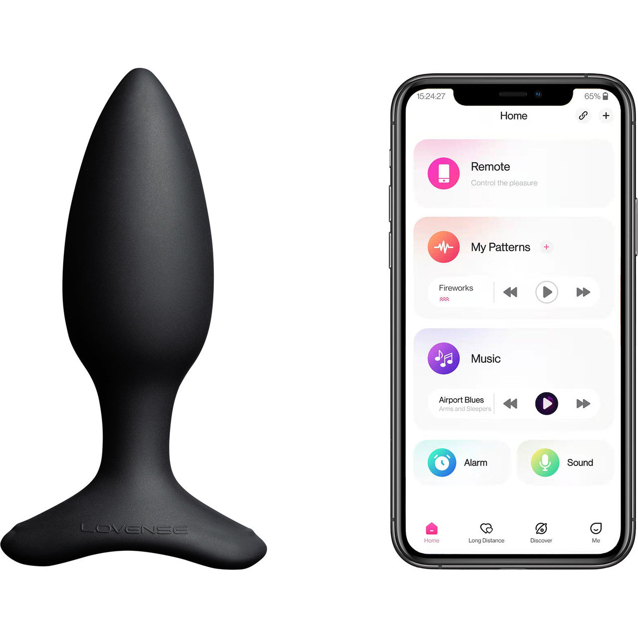 Lovense Hush 2 Small App Enabled Silicone Waterproof Rechargeable Vibrating Butt Plug