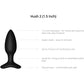 Lovense Hush 2 Small App Enabled Silicone Waterproof Rechargeable Vibrating Butt Plug