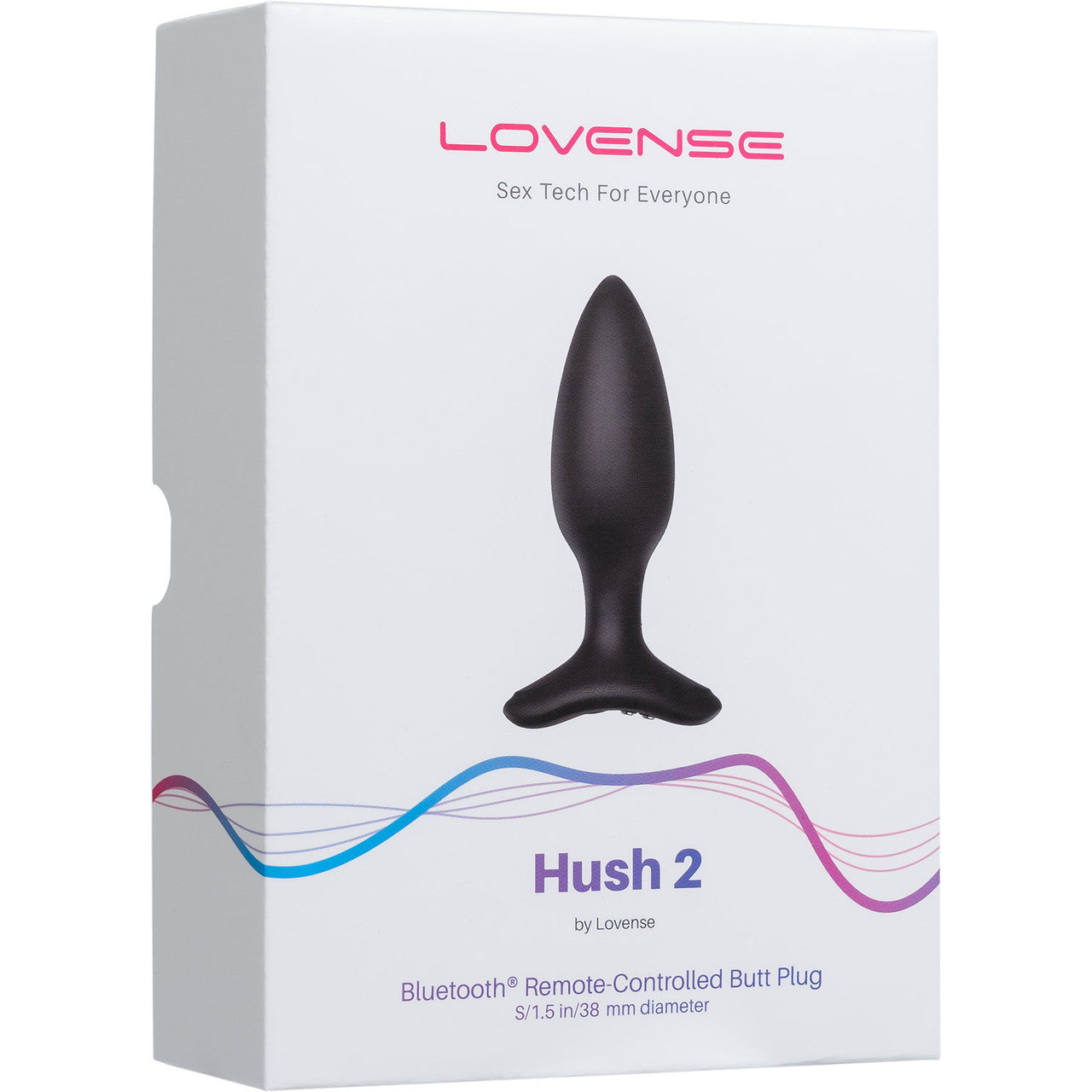 Lovense Hush 2 Small App Enabled Silicone Waterproof Rechargeable Vibrating Butt Plug