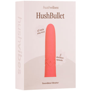 Hushvibes HushBullet™ "Silent" Silicone Waterproof Rechargeable Bullet Vibrator