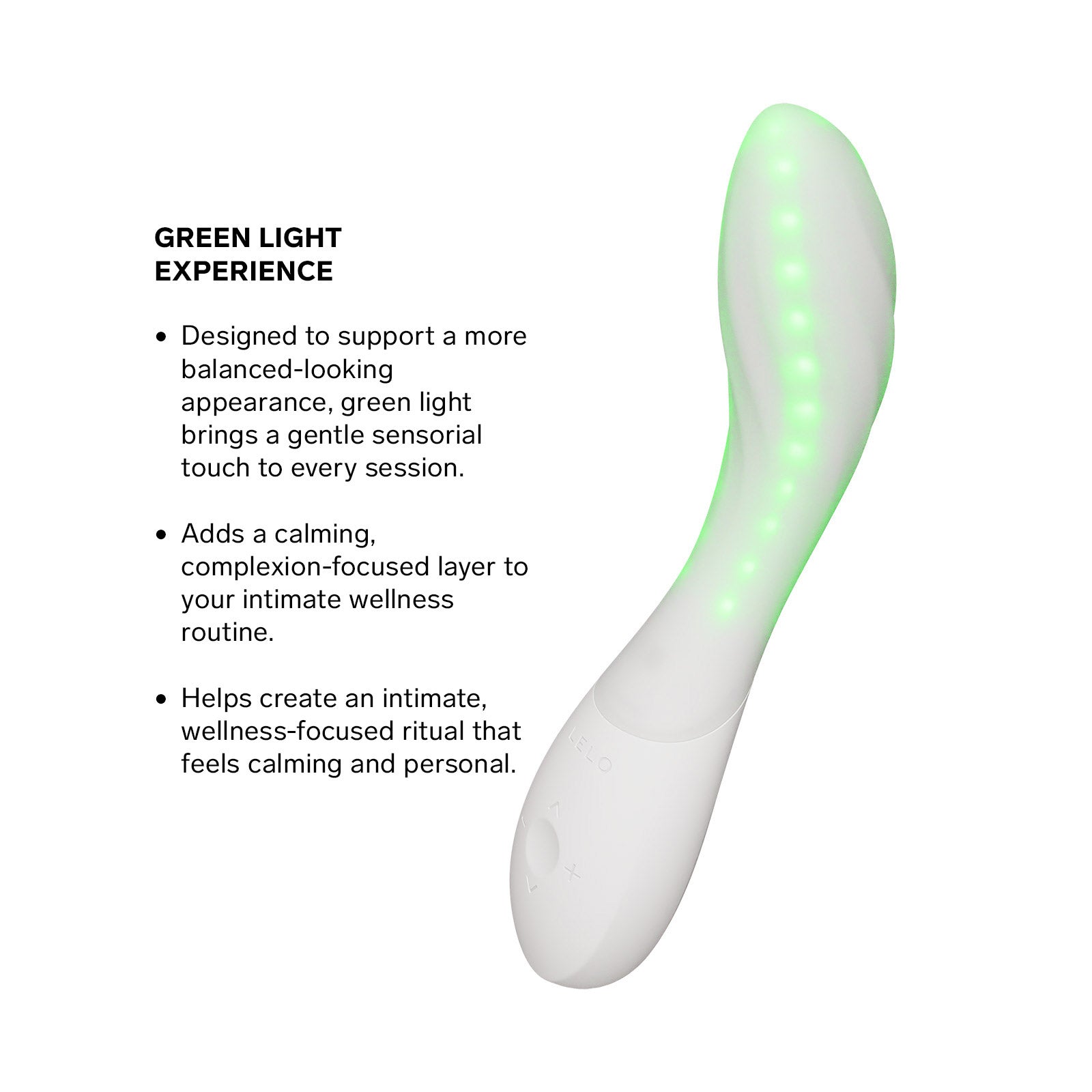 LELO MONA™ Spectra Red Light Therapy Intimate Wellness Massager - Green Light Experience