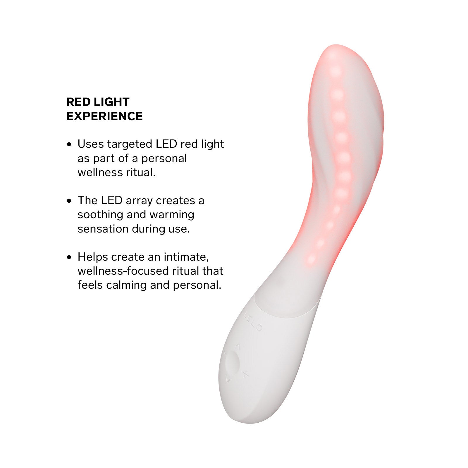 LELO MONA™ Spectra Red Light Therapy Intimate Wellness Massager - Red Light Experience