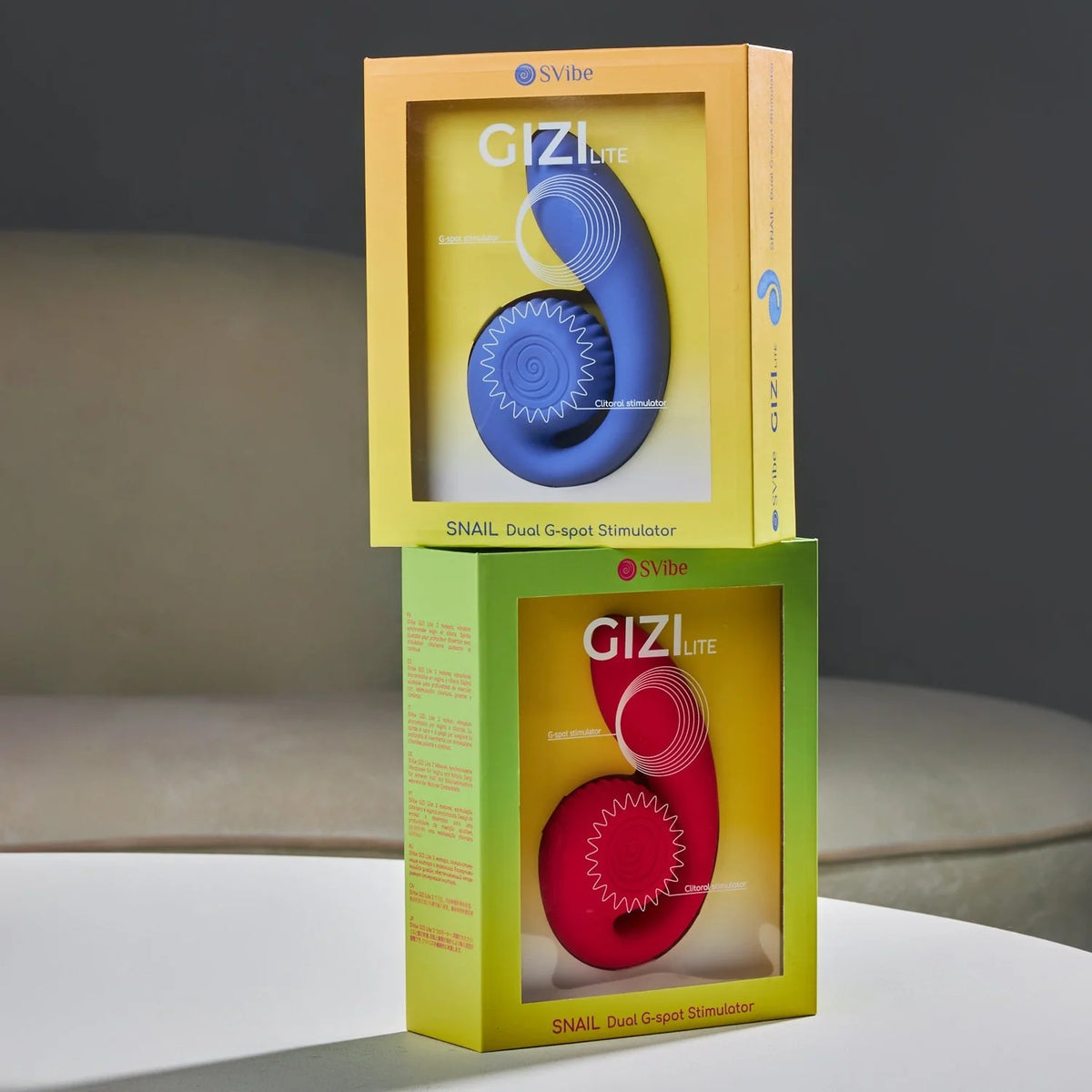 SVibe Snail Gizi Lite Silicone Waterproof Dual Stimulation Vibrator - Lifestyle