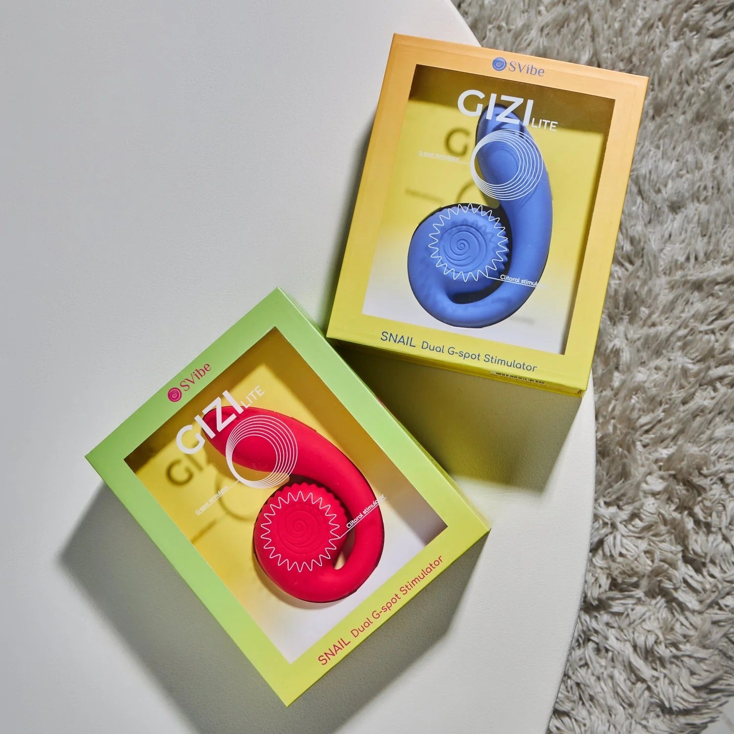 SVibe Snail Gizi Lite Silicone Waterproof Dual Stimulation Vibrator - Lifestyle