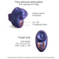 Kisscool Rechargeable Silicone Finger Vibrator With Tapping Technology By Love To Love - Iridescent Indigo