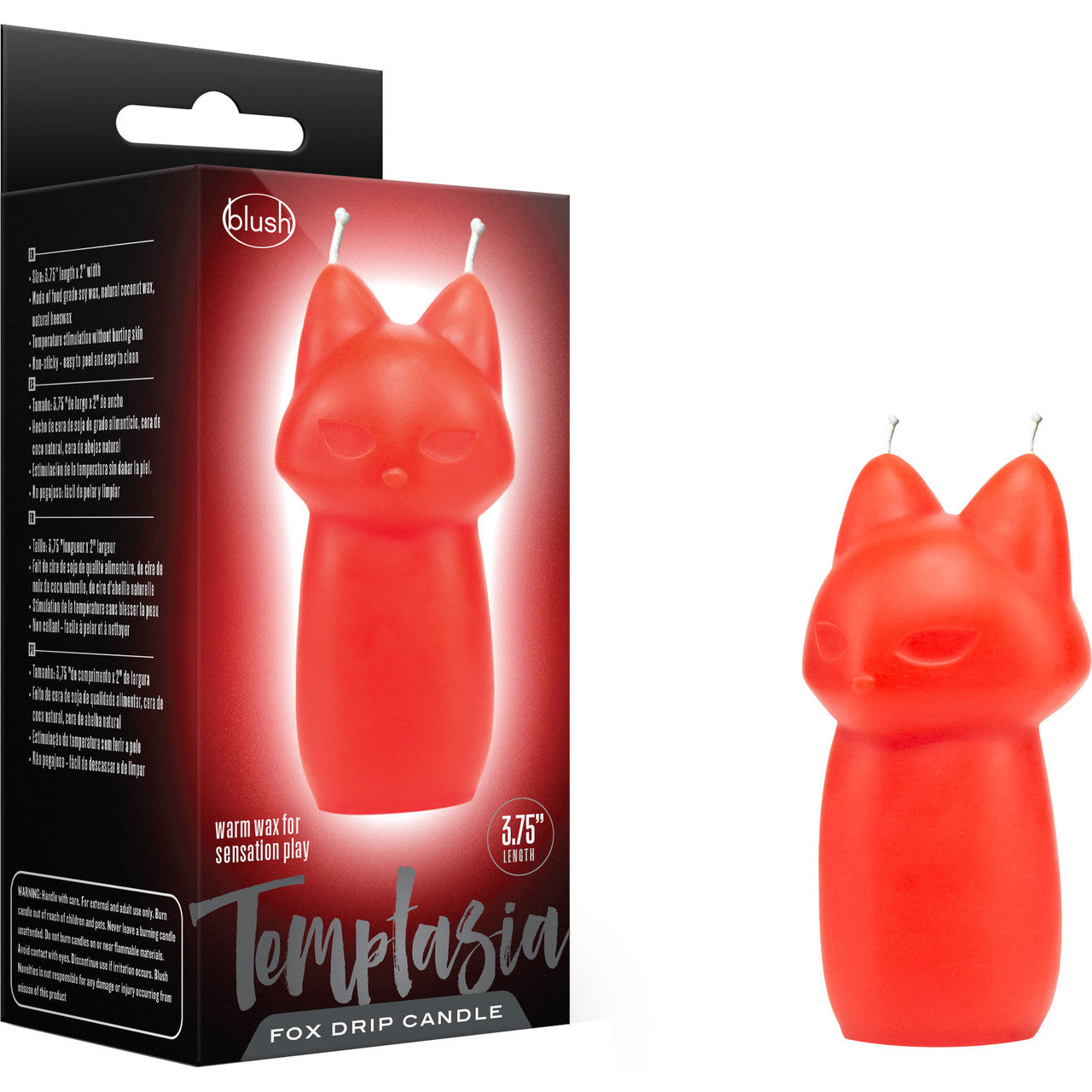 Temptasia Fox Drip Candle - Red