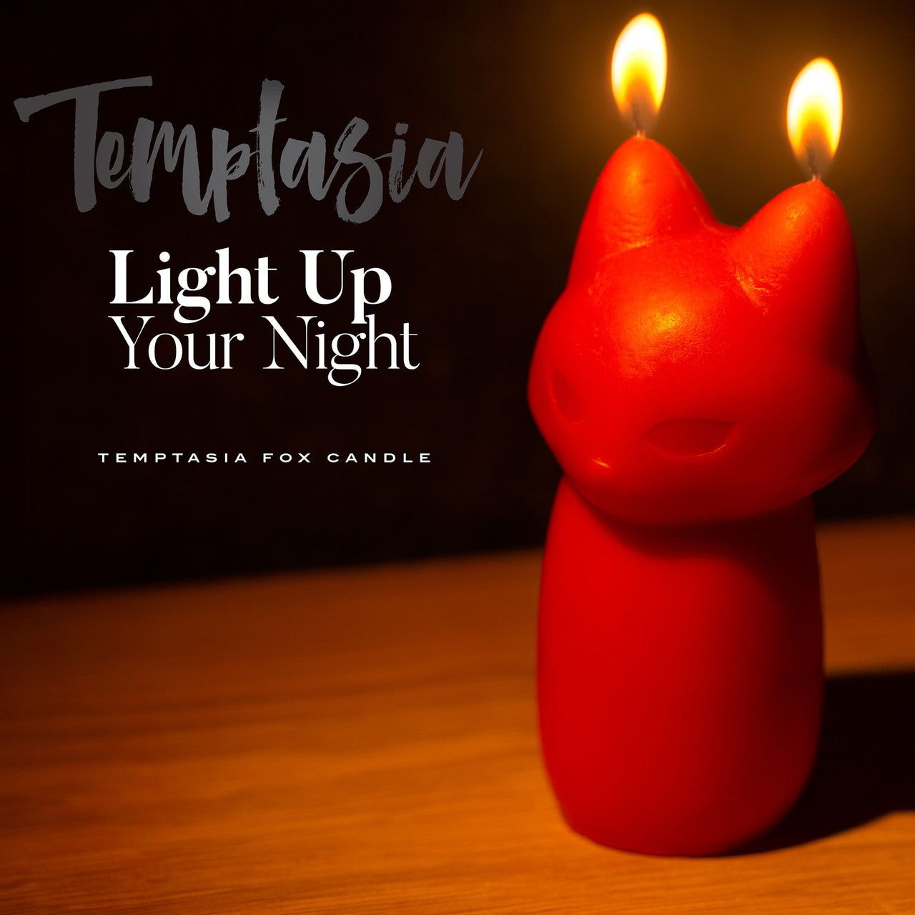 Temptasia Fox Drip Candle - Red