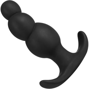 Anal Adventures Platinum Stacked Silicone Butt Plug By Blush - Black