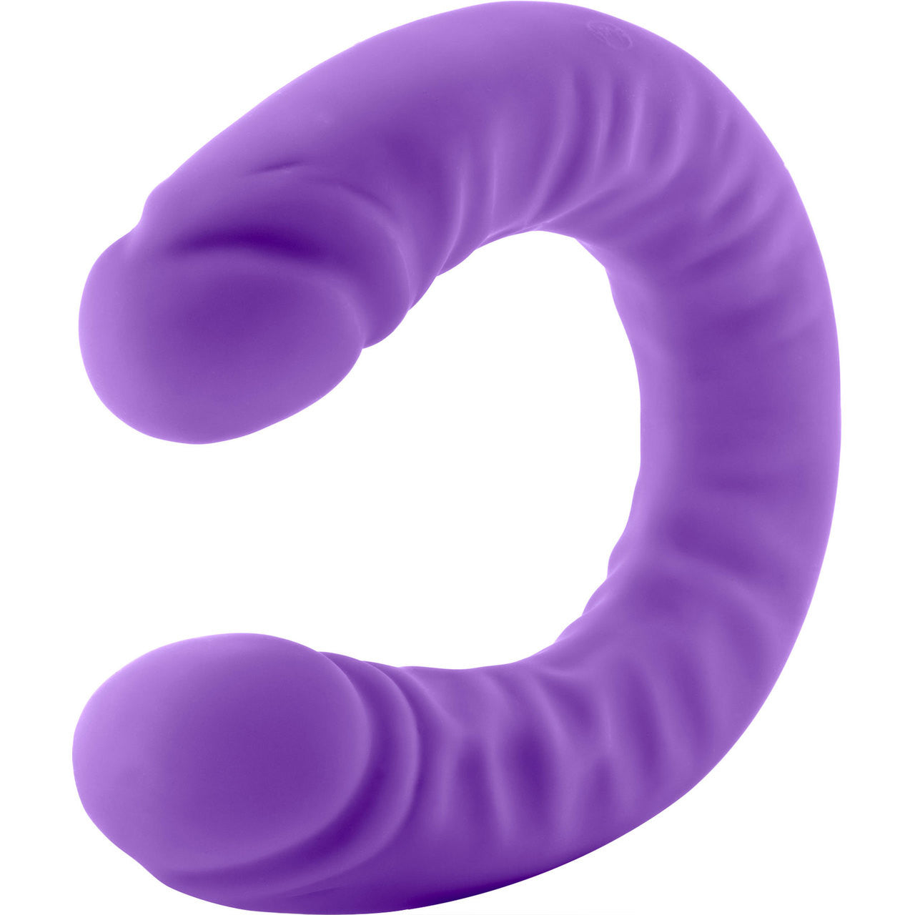 Ruse 18 inch Silicone Slim Double Dong by Blush Novelties - Purple