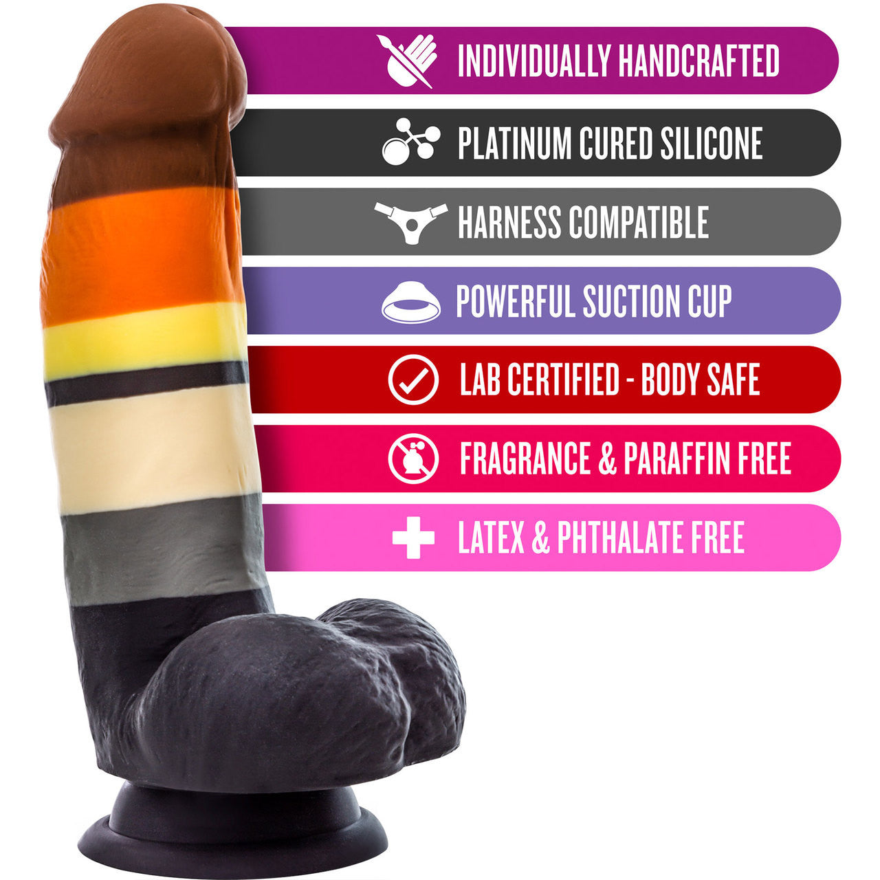 Avant Pride P9 Bear Silicone Dildo With Suction Cup Base By Blush