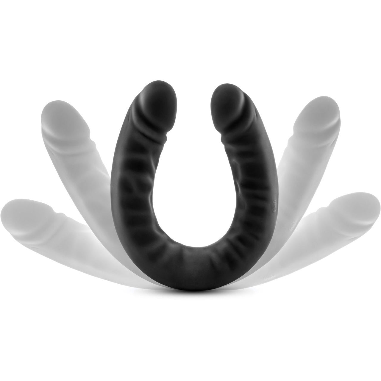 Ruse 18 Inch Silicone Double Headed Dildo by Blush Novelties - Black