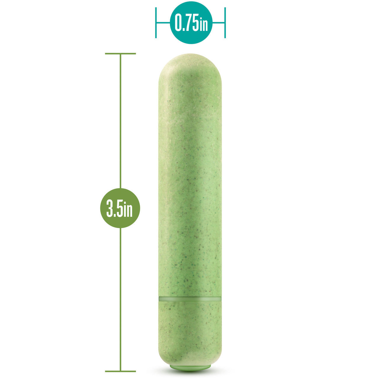 Gaia Eco Bullet Biodegradable & Recyclable Mini Vibrator By Blush Novelties - Green