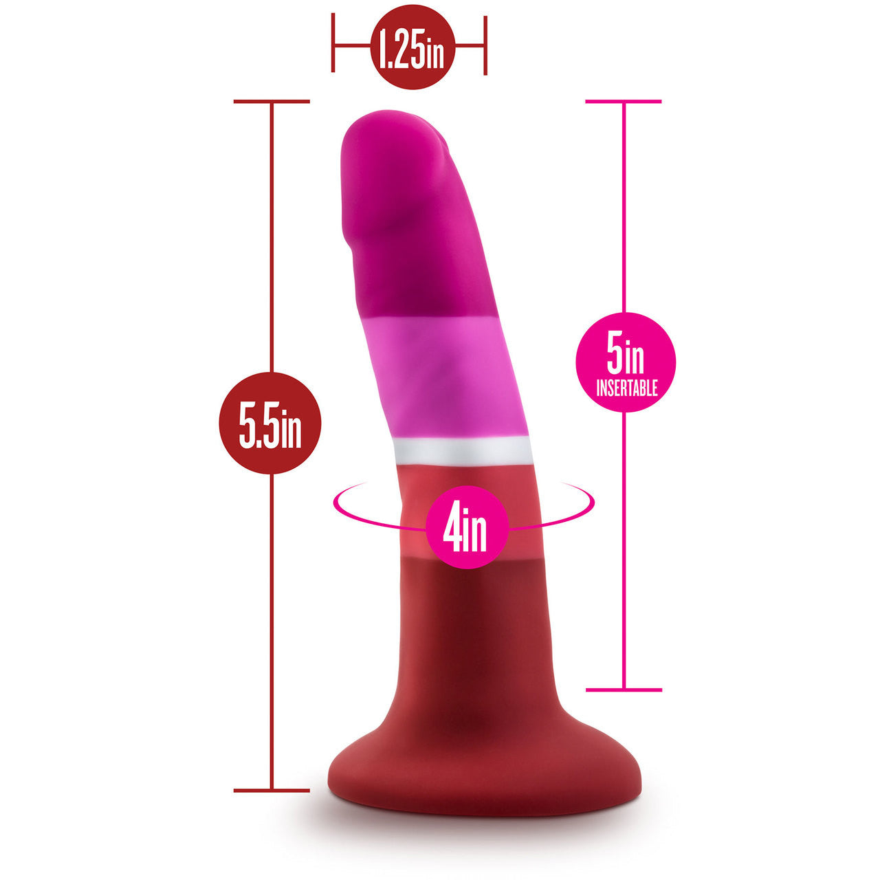 Avant Pride P3 Beauty Silicone Dildo With Suction Cup Base By Blush Avant Pride P3 Beauty Silicone Dildo With Suction Cup Base By Blush