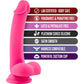 Ruse D Thang Silicone Suction Cup Dildo by Blush Novelties - Hot Pink 