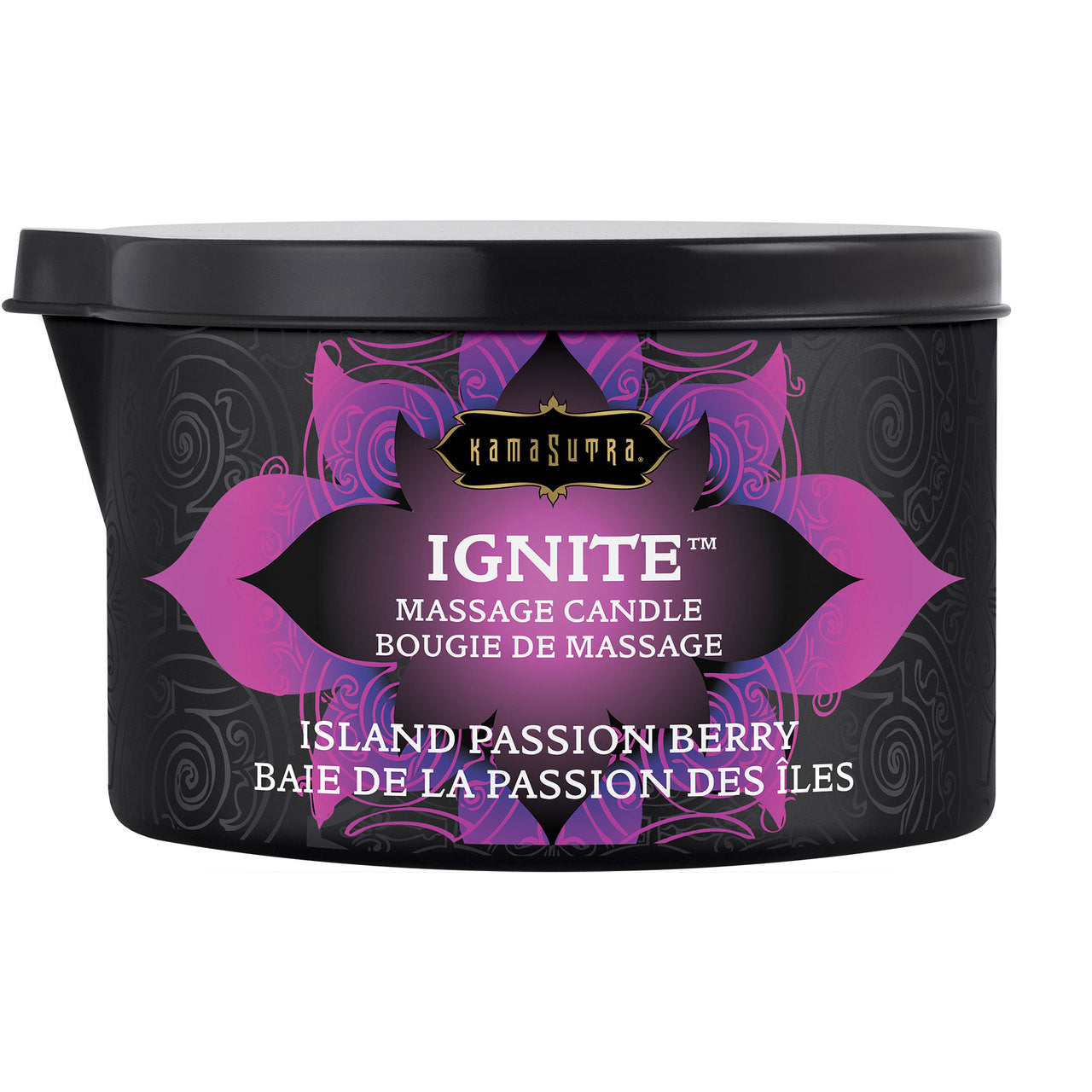 Kama Sutra Ignite Massage Oil Candle - Island Passion Berry - 6 oz