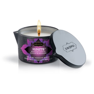 Kama Sutra Ignite Massage Oil Candle - Island Passion Berry - 6 oz