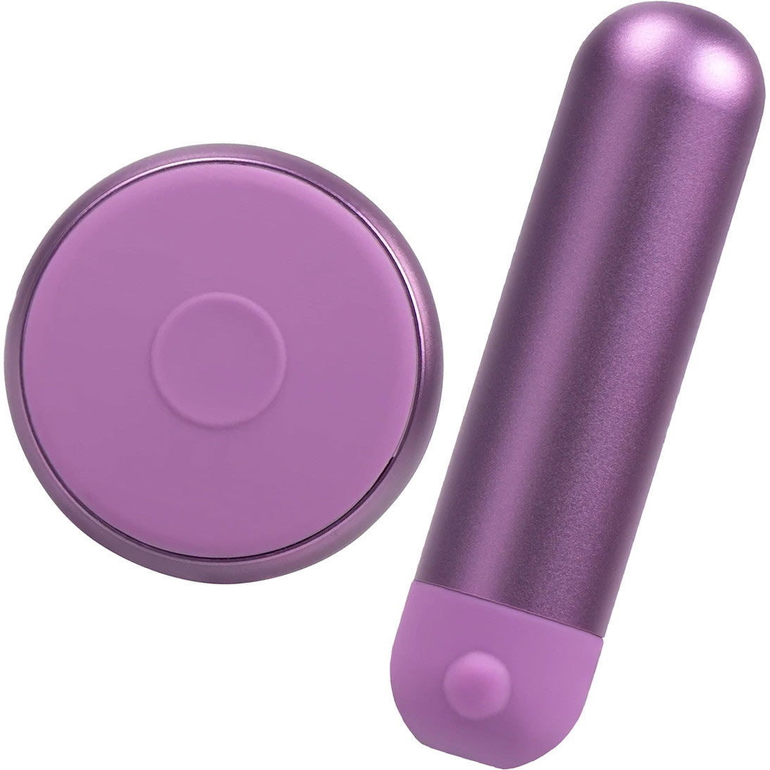 JimmyJane Mini Chroma Rechargeable Aluminum Waterproof Bullet Vibrator With Remote - Purple