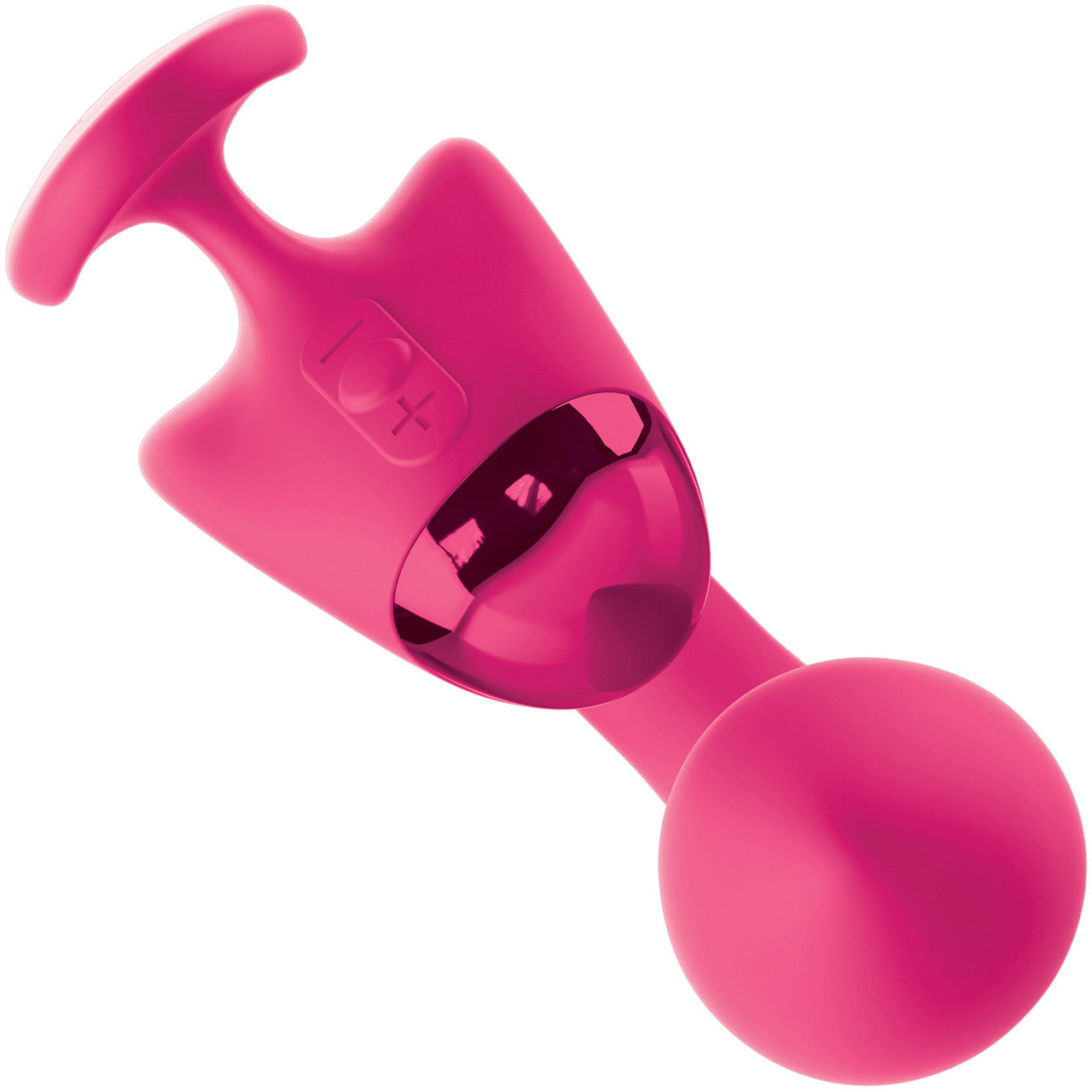 JimmyJane Dual Gripp Waterproof Rechargeable Silicone Dual Stimulation Vibrator - Pink