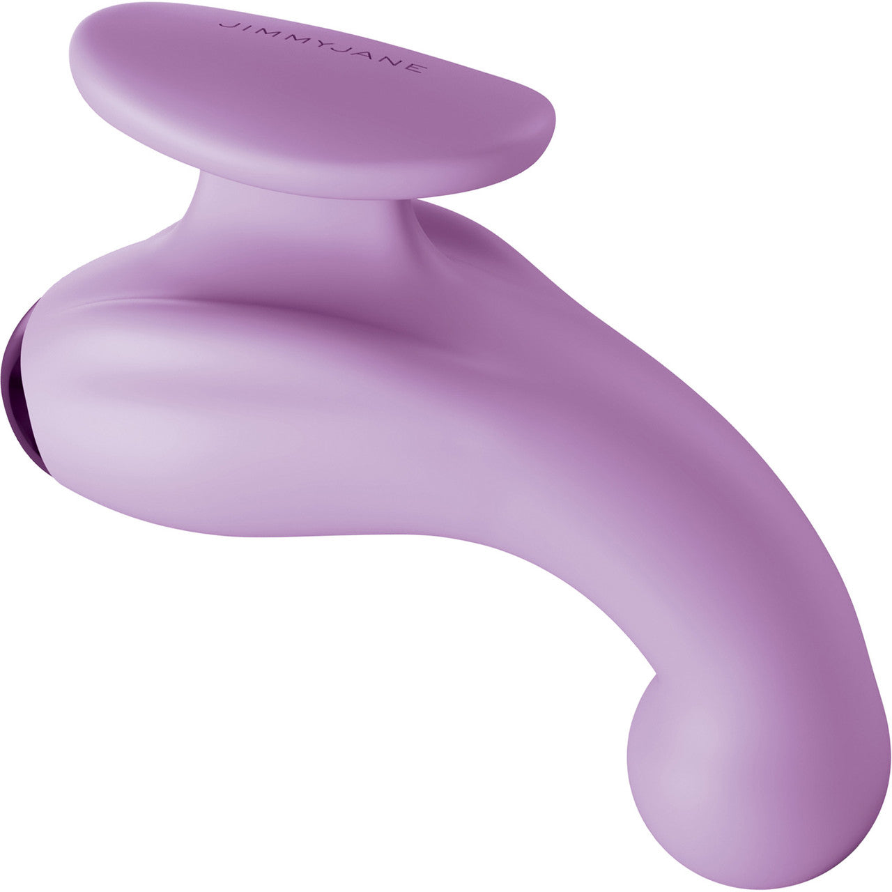 JimmyJane Curved Gripp Waterproof Rechargeable Silicone Vibrator - Purple