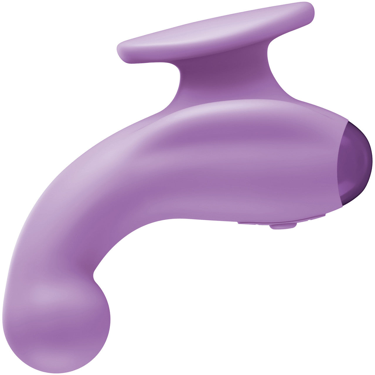 JimmyJane Curved Gripp Waterproof Rechargeable Silicone Vibrator - Purple