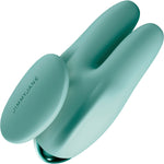 JimmyJane Form 2 Gripp Waterproof Rechargeable Silicone Clitoral Vibrator With Finger Grip - Teal