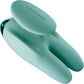 JimmyJane Form 2 Gripp Waterproof Rechargeable Silicone Clitoral Vibrator With Finger Grip - Teal