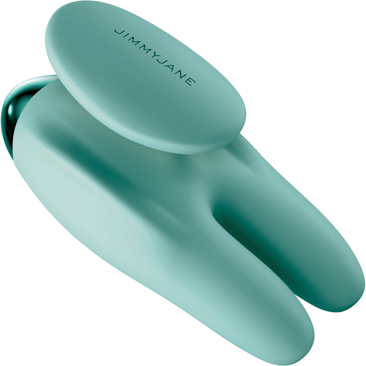 JimmyJane Form 2 Gripp Waterproof Rechargeable Silicone Clitoral Vibrator With Finger Grip - Teal