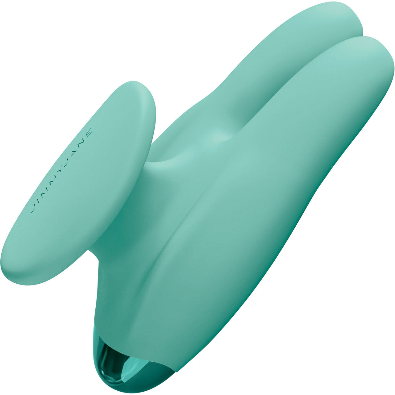 JimmyJane Form 2 Gripp Waterproof Rechargeable Silicone Clitoral Vibrator With Finger Grip - Teal