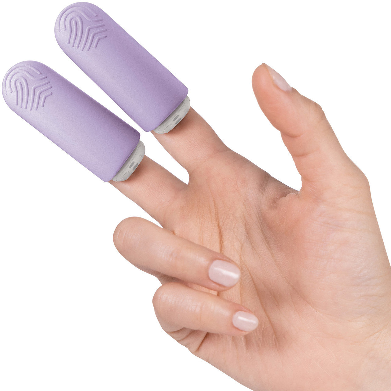 JimmyJane Hello Touch Pro Vibrating Travel Massagers With Charging Case - Lavender & White