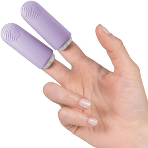 JimmyJane Hello Touch Pro Vibrating Travel Massagers With Charging Case - Lavender & White